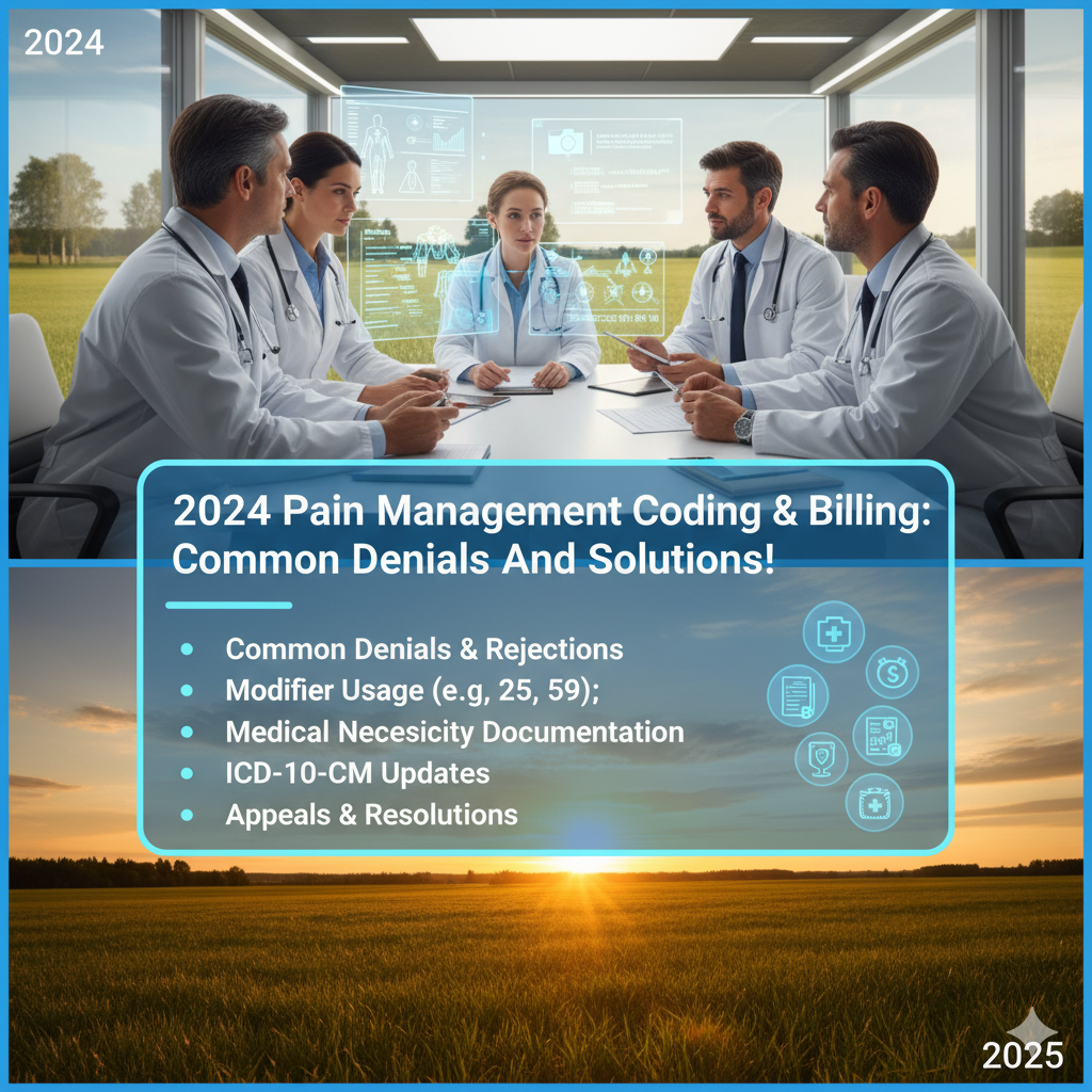 2024 Pain Management Coding &amp; Billing: Common Denials And Solutions!